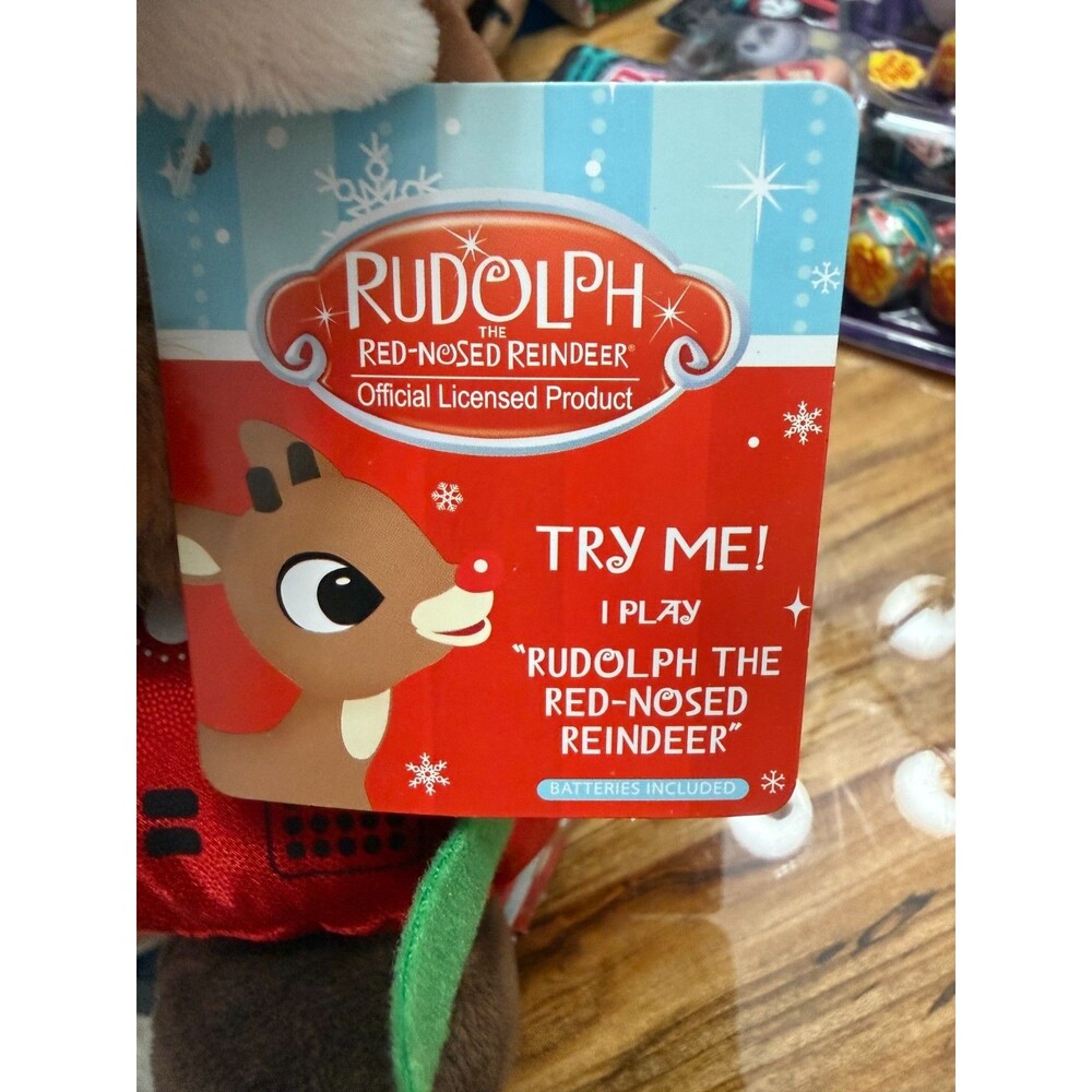 Dan Dee Animated Christmas Plush Rudolph the Red-Nosed Reindeer Sombrero Piano - Picture 10 of 12